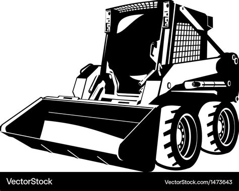 bobcat compact track loader clipart|bobcat loader vector.